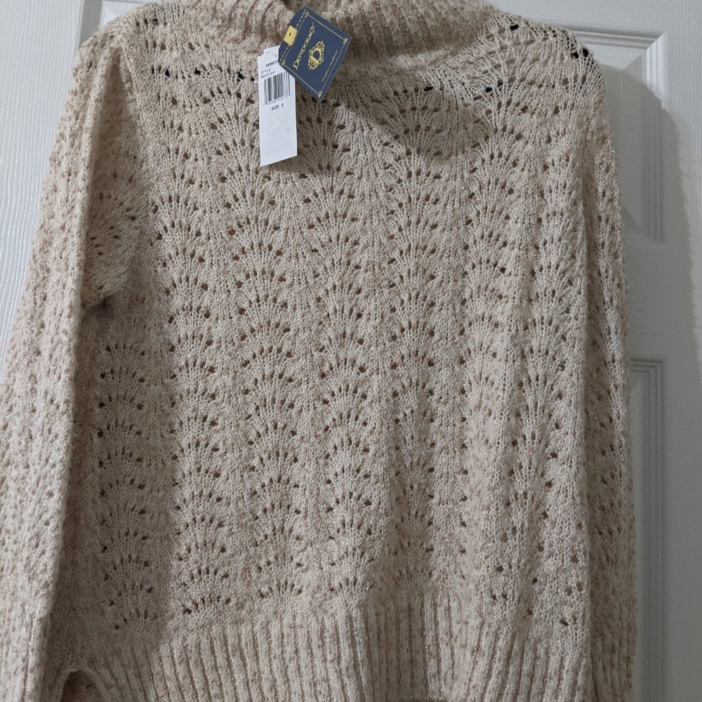 NWT Democracy Hi Lo Sweater